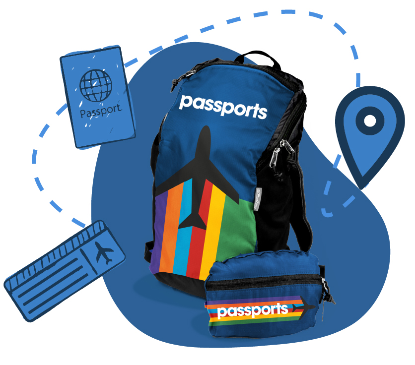 Passports Travel Pack makes sustainable promotional products easy to customize 